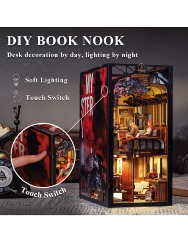 Book Nook Interor de un Tren "Train Mystery Case" con 338 piezas.