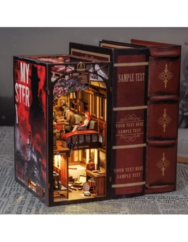 Book Nook Interor de un Tren "Train Mystery Case" con 338 piezas.