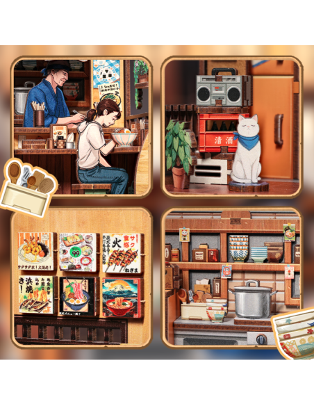 Cutebee Miniature Oishii Kyoto con 175 piezas