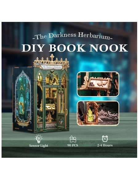 Book Nook Herbario "The Darkness Herbarium" con 98 piezas.