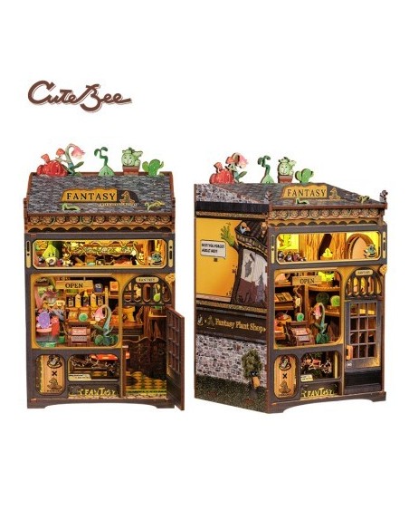 Book Nook Tienda de plantas "Fantasy Plant Shop" con 146 piezas.