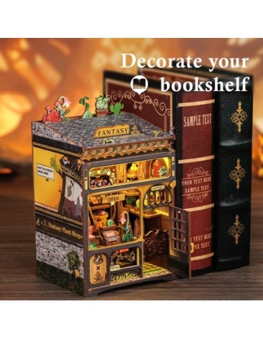 Book Nook Tienda de plantas "Fantasy Plant Shop" con 146 piezas.