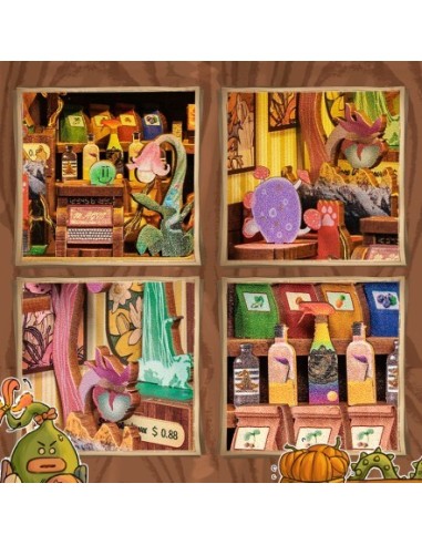 Book Nook Tienda de plantas "Fantasy Plant Shop" con 146 piezas.