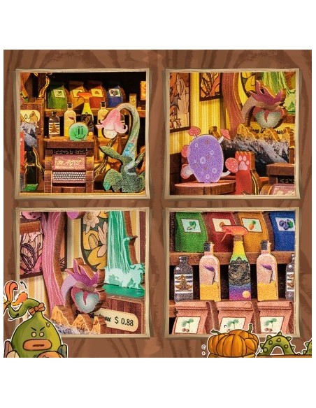 Book Nook Tienda de plantas "Fantasy Plant Shop" con 146 piezas.