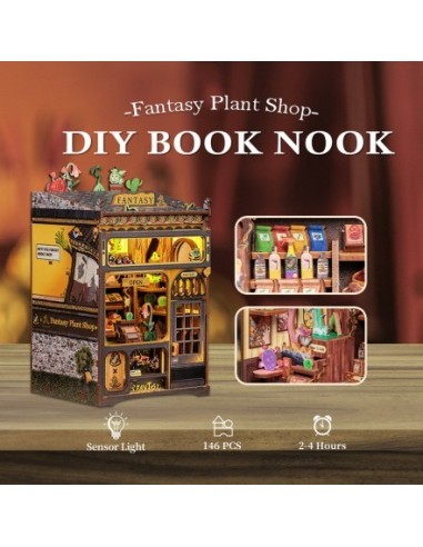 Book Nook Tienda de plantas "Fantasy Plant Shop" con 146 piezas.