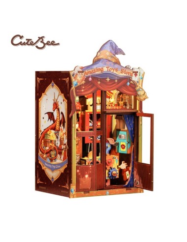 Book Nook Tienda de juguetes "Amazing Toy Store" con 107 piezas.
