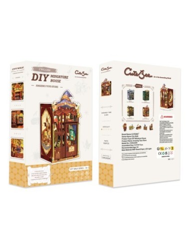 Book Nook Tienda de juguetes "Amazing Toy Store" con 107 piezas.