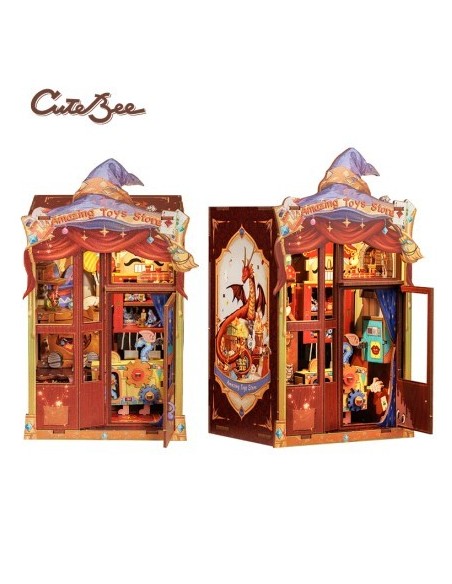 Book Nook Tienda de juguetes "Amazing Toy Store" con 107 piezas.