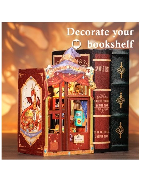 Book Nook Tienda de juguetes "Amazing Toy Store" con 107 piezas.