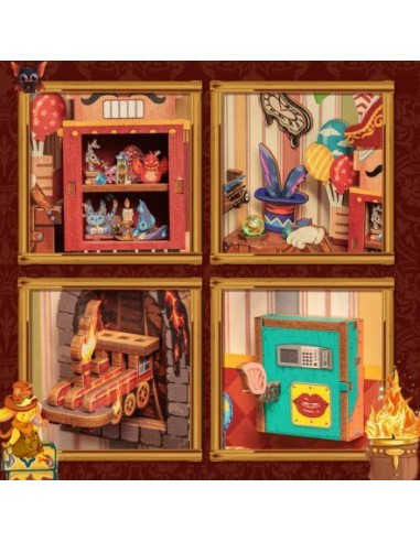 Book Nook Tienda de juguetes "Amazing Toy Store" con 107 piezas.