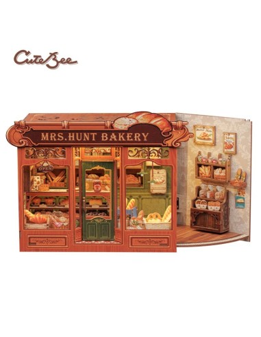 Cutebee Miniature House Mrs.Hunt Bakery con 216 piezas