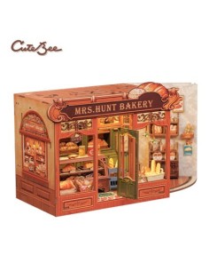 Cutebee Miniature House Mrs.Hunt Bakery con 216 piezas 2