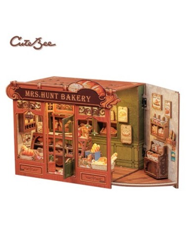 Cutebee Miniature House Mrs.Hunt Bakery con 216 piezas