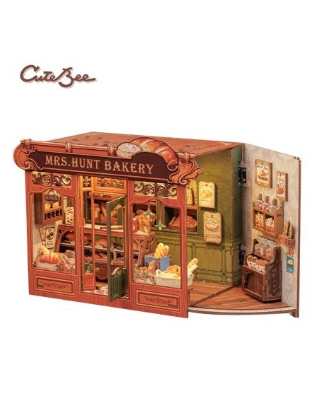 Cutebee Miniature House Mrs.Hunt Bakery con 216 piezas