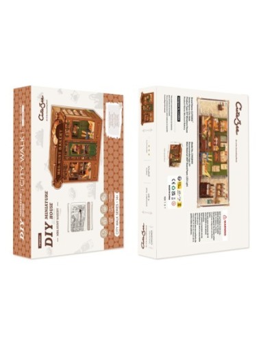 Cutebee Miniature House Mrs.Hunt Bakery con 216 piezas