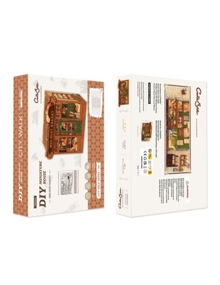 Cutebee Miniature House Mrs.Hunt Bakery con 216 piezas