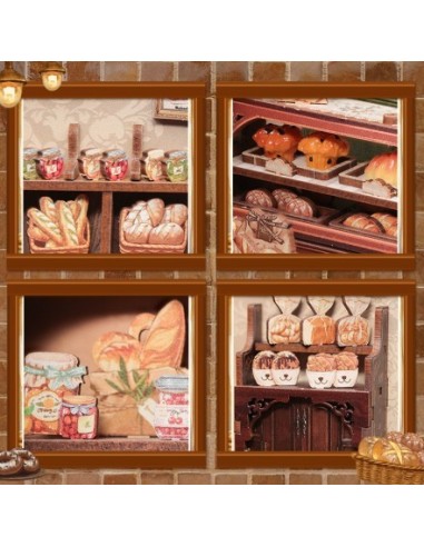 Cutebee Miniature House Mrs.Hunt Bakery con 216 piezas