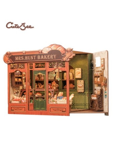 Cutebee Miniature House Mrs.Hunt Bakery con 216 piezas