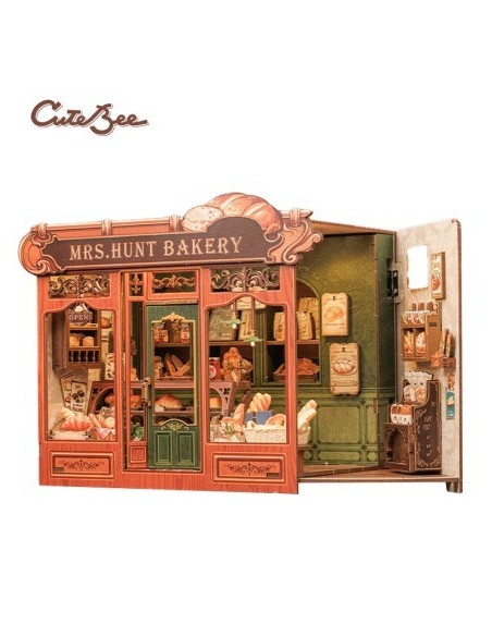 Cutebee Miniature House Mrs.Hunt Bakery con 216 piezas