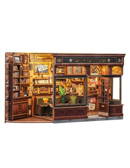 Miniature House Cafetería "Corner Coffee Shop" con 294 piezas.
