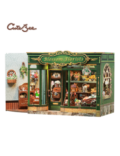 Cutebee Miniature House Blossom Florists con 265 piezas