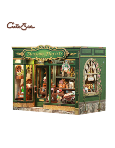 Cutebee Miniature House Blossom Florists con 265 piezas 2