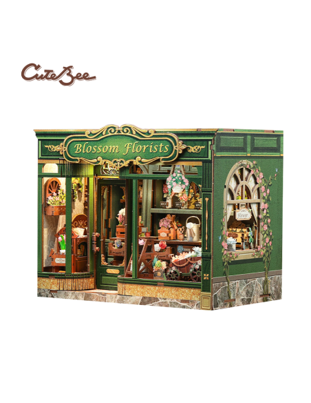 Cutebee Miniature House Blossom Florists con 265 piezas