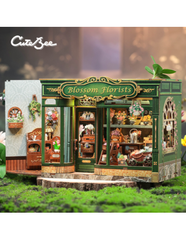 Cutebee Miniature House Blossom Florists con 265 piezas