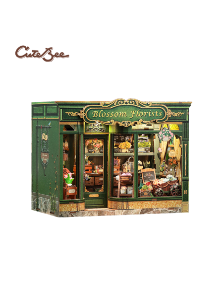 Cutebee Miniature House Blossom Florists con 265 piezas
