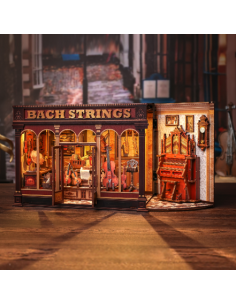 Miniature House Tienda de música "Bach Strings" con 285 piezas. 2