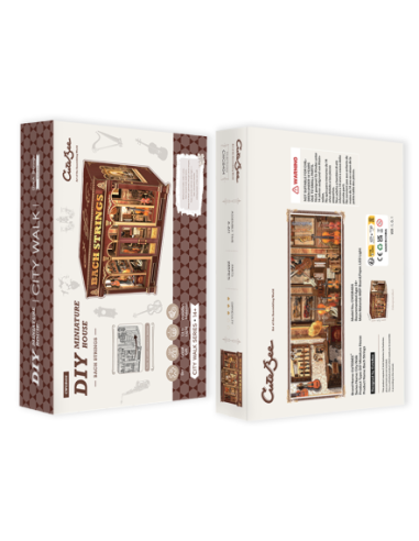 Miniature House Tienda de música "Bach Strings" con 285 piezas.