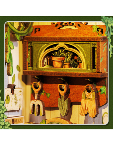 Book Nook Librería "Green Life Bookshop" con 196 piezas.