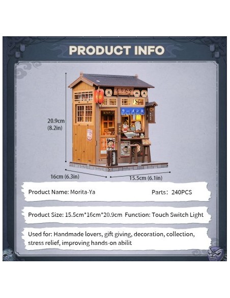 Cutebee Book Nook Morita-Ya con 240 piezas