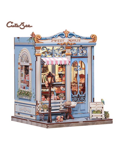 Miniature House Pastelería "Sweet Marie" con 242 piezas.