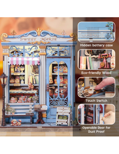 Miniature House Pastelería "Sweet Marie" con 242 piezas.