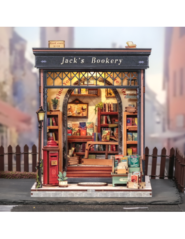 Book Nook Librería "Jack's Bookery" con 330 piezas.