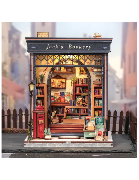 Book Nook Librería "Jack's Bookery" con 330 piezas.