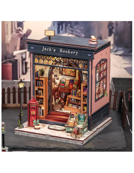 Book Nook Librería "Jack's Bookery" con 330 piezas.