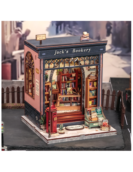 Book Nook Librería "Jack's Bookery" con 330 piezas.