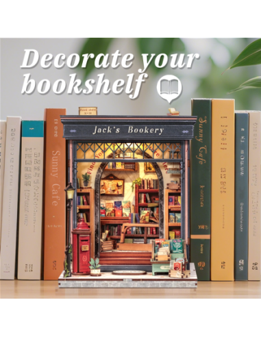 Book Nook Librería "Jack's Bookery" con 330 piezas.
