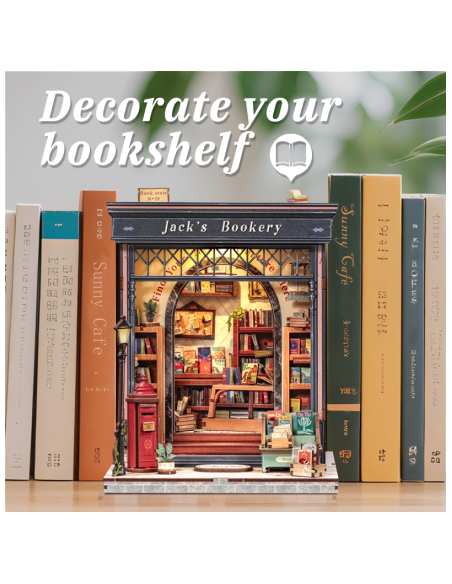 Book Nook Librería "Jack's Bookery" con 330 piezas.