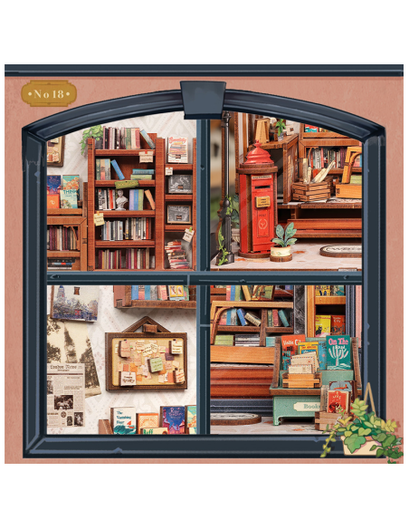 Book Nook Librería "Jack's Bookery" con 330 piezas.