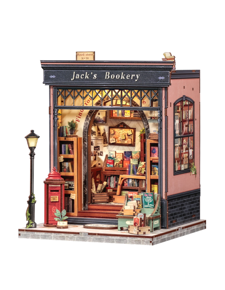 Book Nook Librería "Jack's Bookery" con 330 piezas.