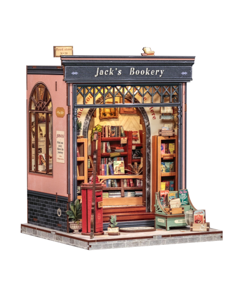 Book Nook Librería "Jack's Bookery" con 330 piezas.