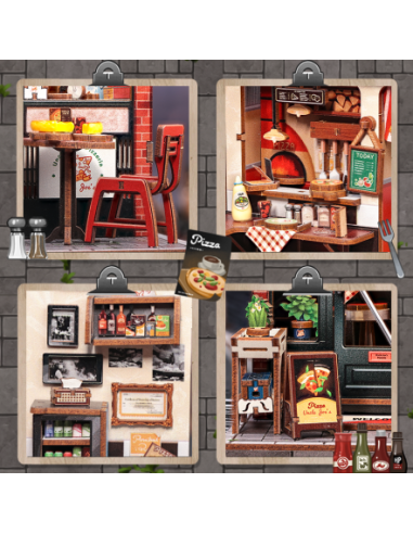 Book Nook Restaurante "Uncle Joe's Pizzeria" con 236 piezas.