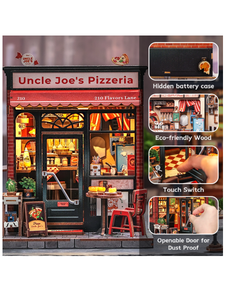 Book Nook Restaurante "Uncle Joe's Pizzeria" con 236 piezas.