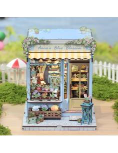 Miniature House Florístería "Anna's Blue Blossom" con 255 piezas.