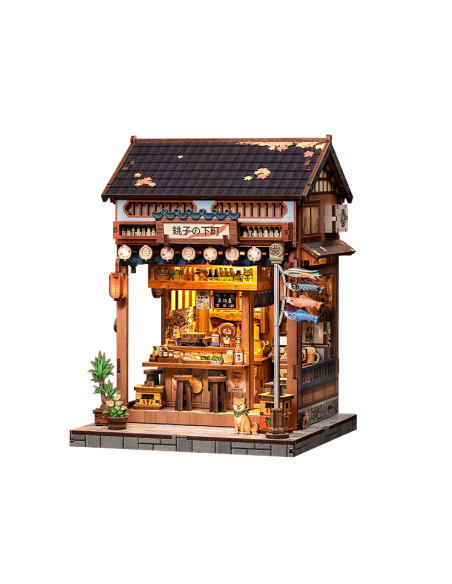 Cutebee Miniature House Choshi no Shitamachi con 218 piezas