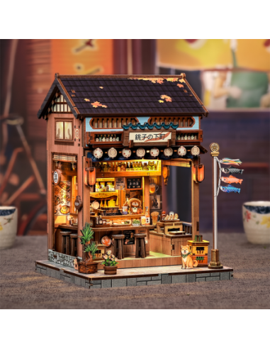 Cutebee Miniature House Choshi no Shitamachi con 218 piezas