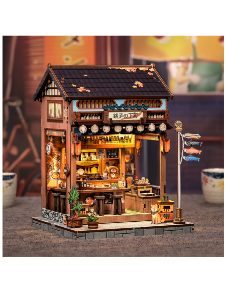 Cutebee Miniature House Choshi no Shitamachi con 218 piezas